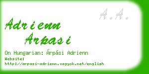 adrienn arpasi business card